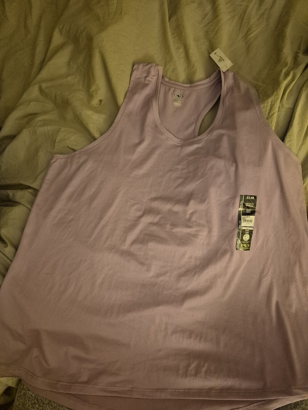 Athletic Works Blushed Lilac Tank Top NEW WITH TAGS